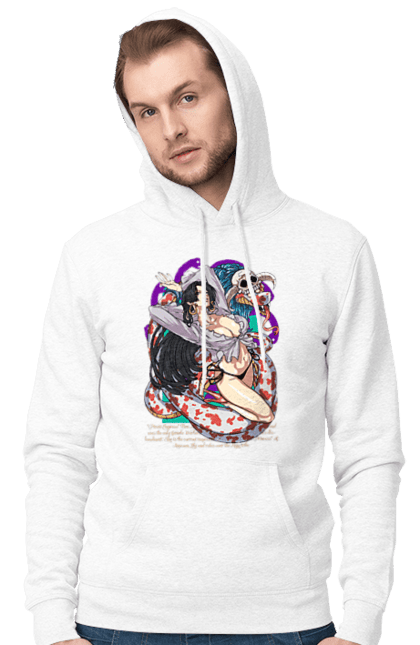 Men's hoodie with prints One Piece Boa Hancock. Anime, boa hancock, manga, one piece, pirate empress, straw hat pirates. 2070702