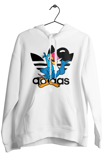 Men's hoodie with prints Adidas Toucan Sam. Adidas, froot loops, mascot, toucan sam. 2070702