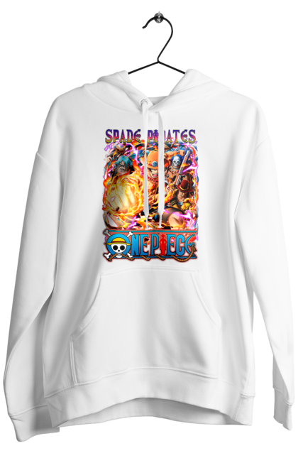 Men's hoodie with prints One Piece Portgas D. Ace. Anime, fire fist, gol d. ace, manga, one piece, portgas d. ace, straw hat pirates. 2070702