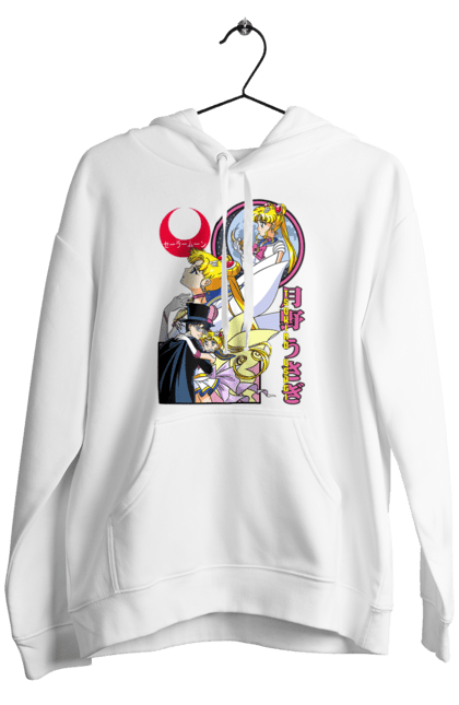 Men's hoodie with prints Sailor Moon. Anime, drama, magical girl, sailor moon, tv series, usagi tsukino. 2070702