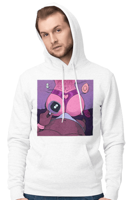 Чоловіче худі з принтом "Ранкова Кава З Жопкою". Гола, жопа, кава, труси. 2070702