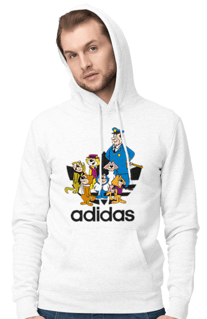 Чоловіче худі з принтом "Adidas Top Cat". Adidas, top cat, адідас, кіт, коти, мульт, мультсеріал. 2070702