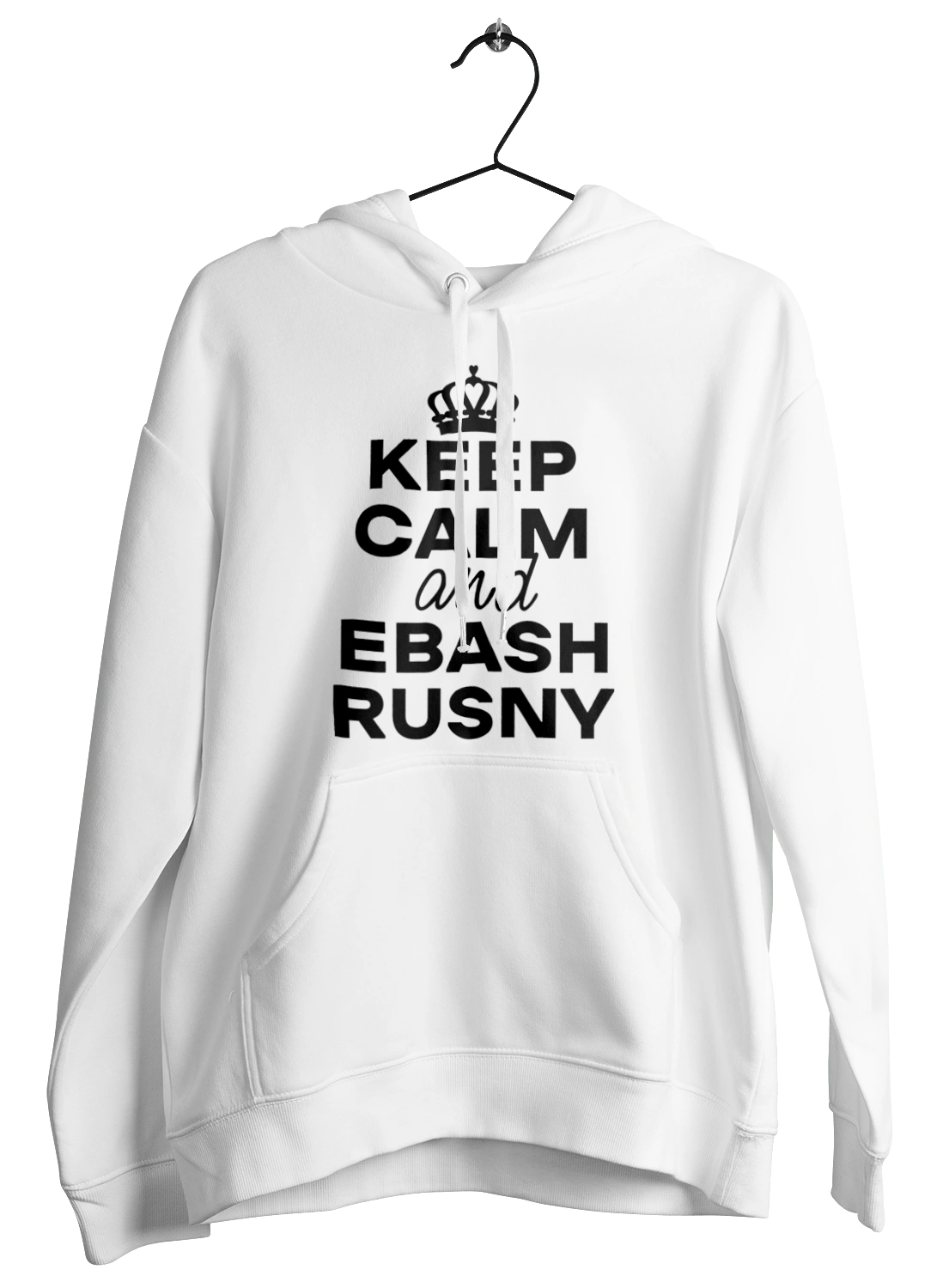 Keep Calm and Ebash Rusny black