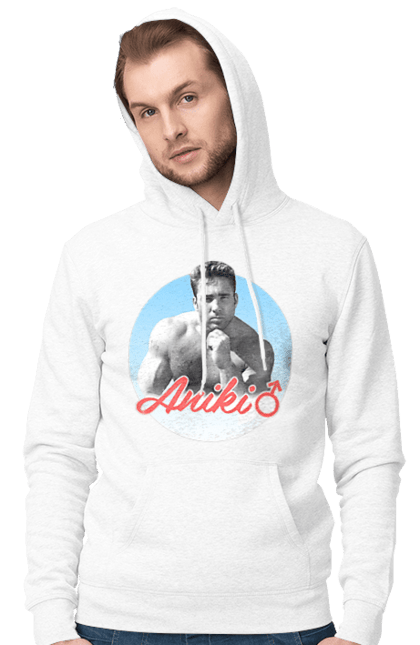 Чоловіче худі з принтом "Біллі Херрінгтон". Аніки, біллі, біллі херрінгтон, гачі, гачімучі, гумор, прикольна, херрінгтон. 2070702