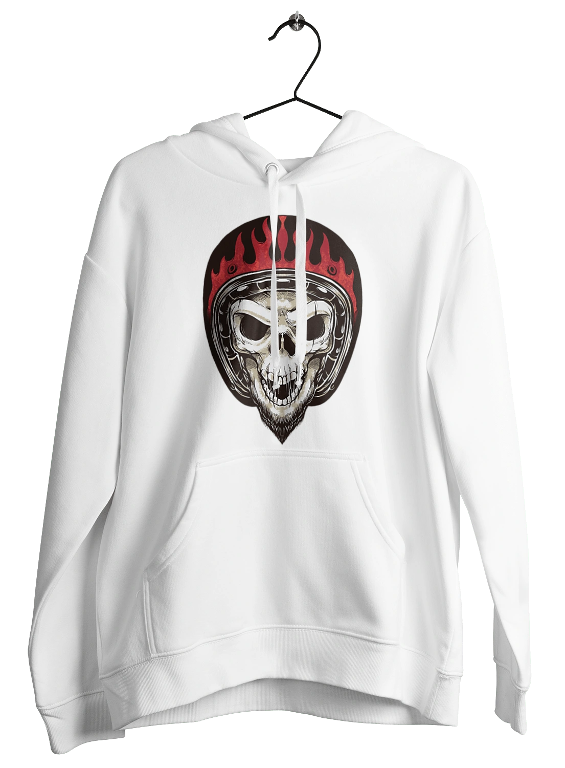 Череп в мотошлеме