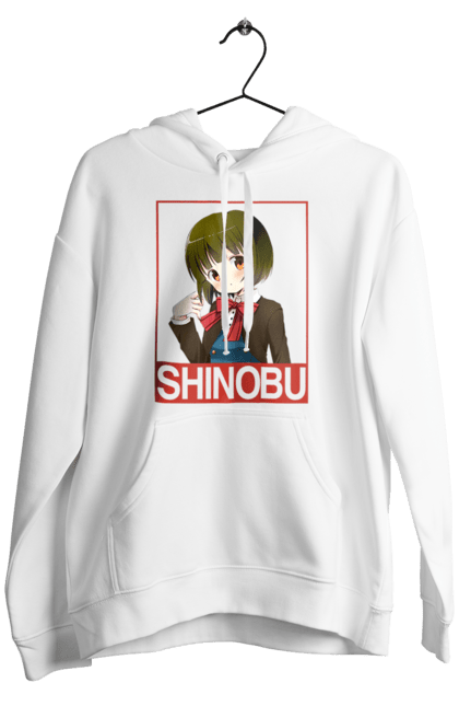 Men's hoodie with prints Kiniro Mosaic Shinobu Omiya. Anime, gold mosaic, kiniro mosaic, kinmoza, manga, shinobu, shinobu omiya. 2070702