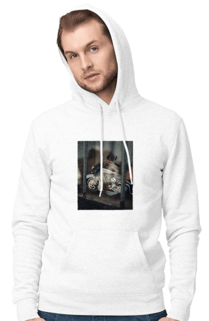 Чоловіче худі з принтом "Мото". Байк, дорога, мото, сила, швидкість. 2070702