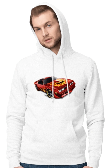 The car is red, high speed