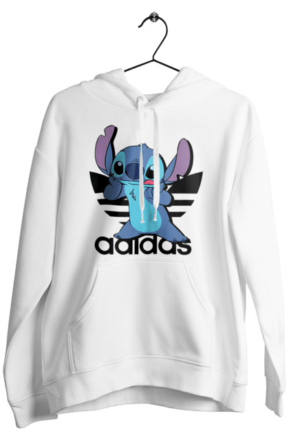 Чоловіче худі з принтом "Adidas Стіч". Adidas, адідас, дісней, інопланетянин, кіно, ліло та стіч, мультфільм, стич, фільм. 2070702