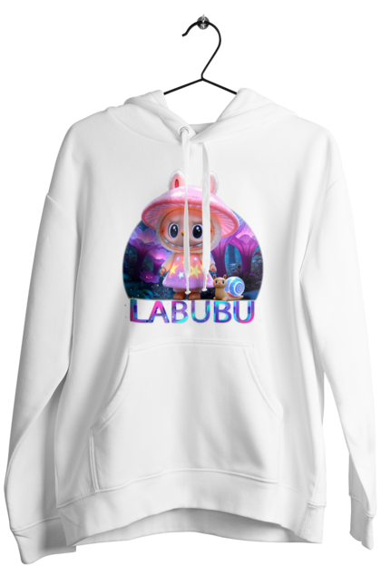 Чоловіче худі з принтом "Лабубу". Брелок лабубу, іграшка лабубу, лабубу, лабубу кока кола, лялька лабубу, мерч лабубу, мила, рожева лабубу, смішна лабубу. 2070702
