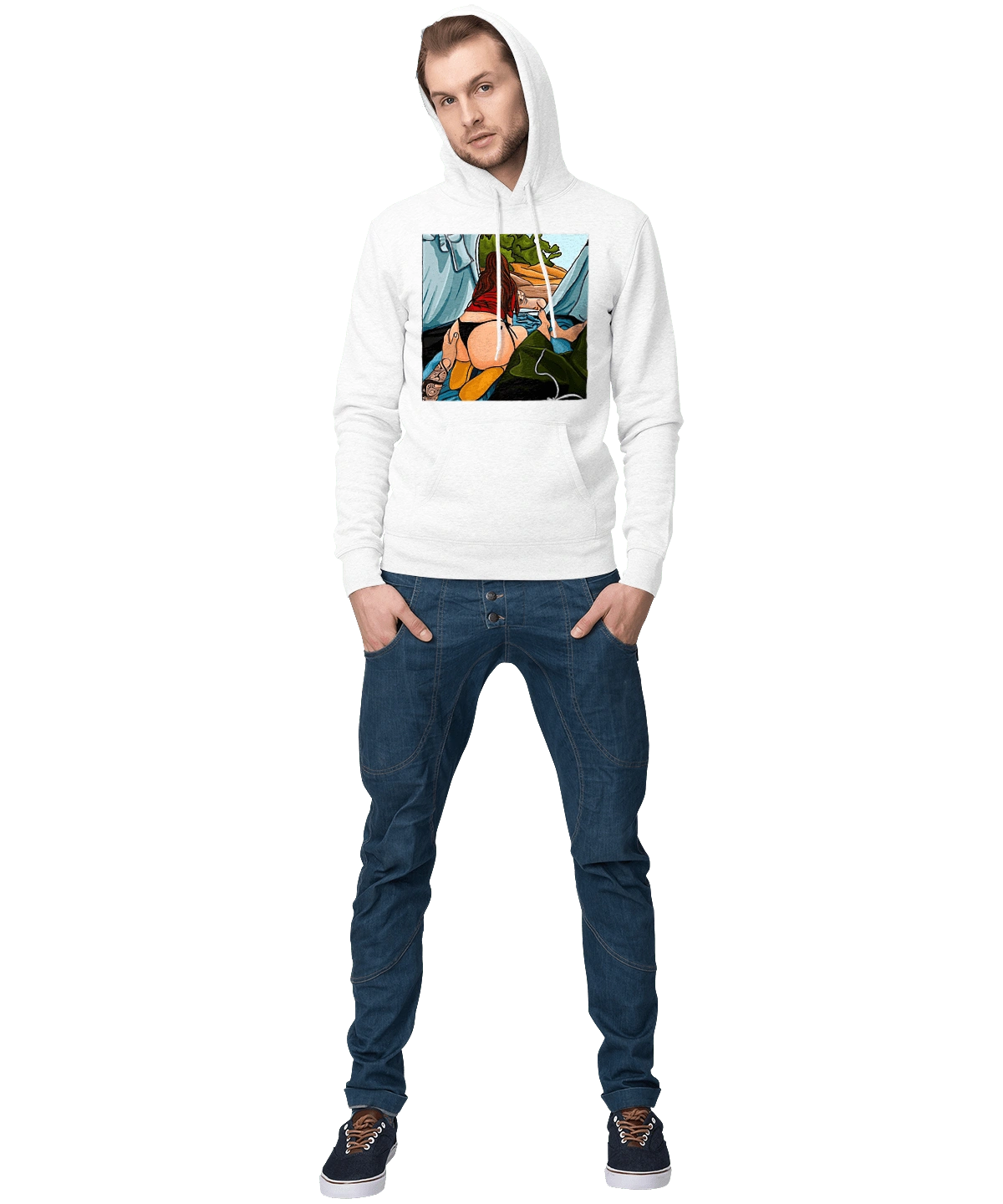 Rest With Favorite In The Tent