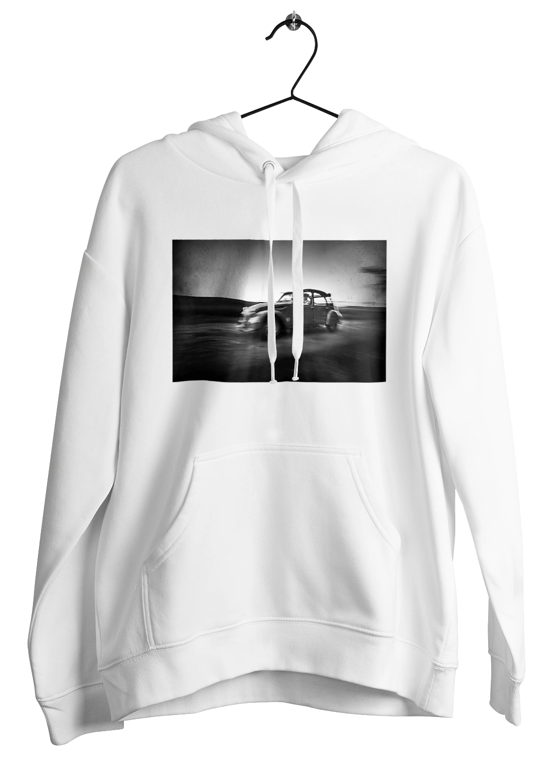 Retro car black and white