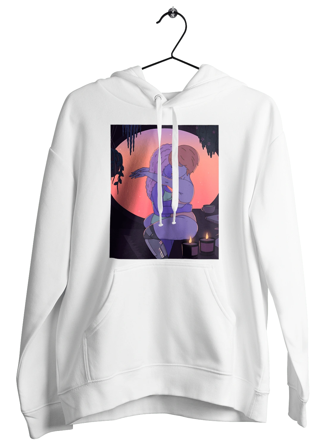 Фиолетовые Девушки Обнимаются