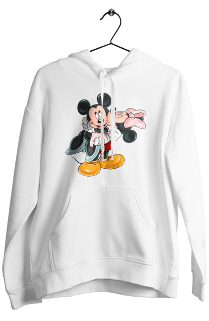 Чоловіче худі з принтом "Міккі Маус та Мінні Маус". Mickey mouse, minnie mouse, дісней, міккі, міккі маус, мінні маус, мультфільм. 2070702