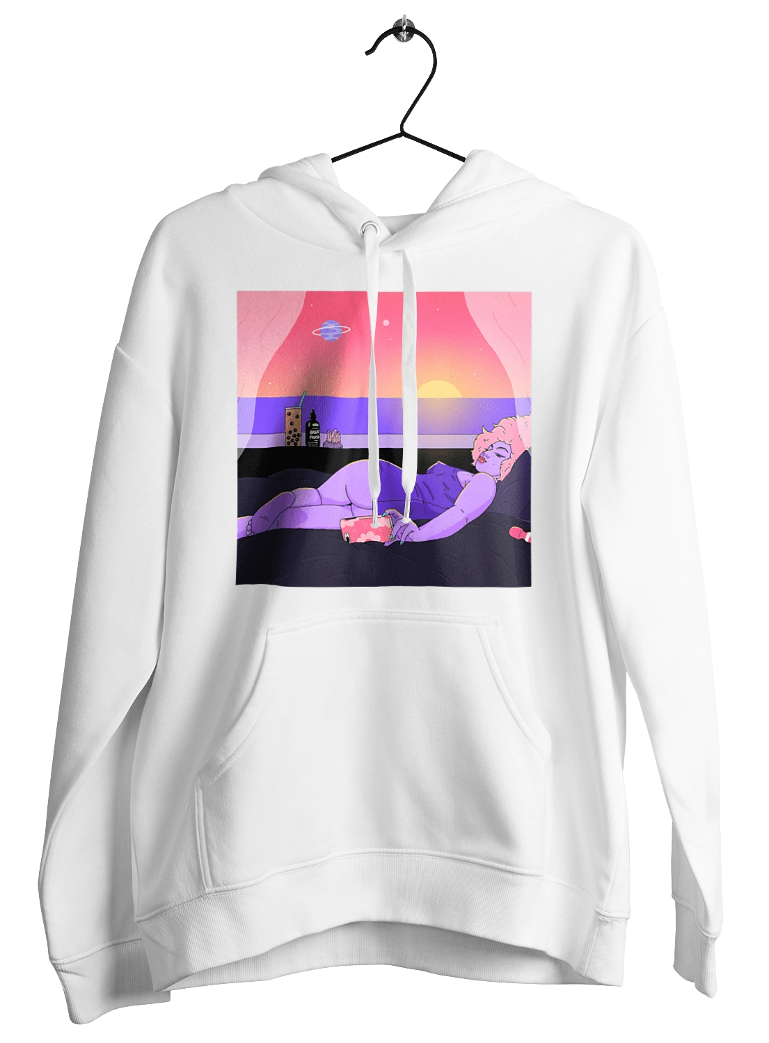 Purple Girl On Vacation