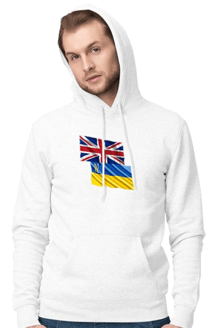 Flag United Kingdom, Flag Ukraine, Support Ukraine