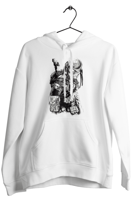 Men's hoodie with prints The Predator. Alien, cinema, film, predator, thriller. 2070702