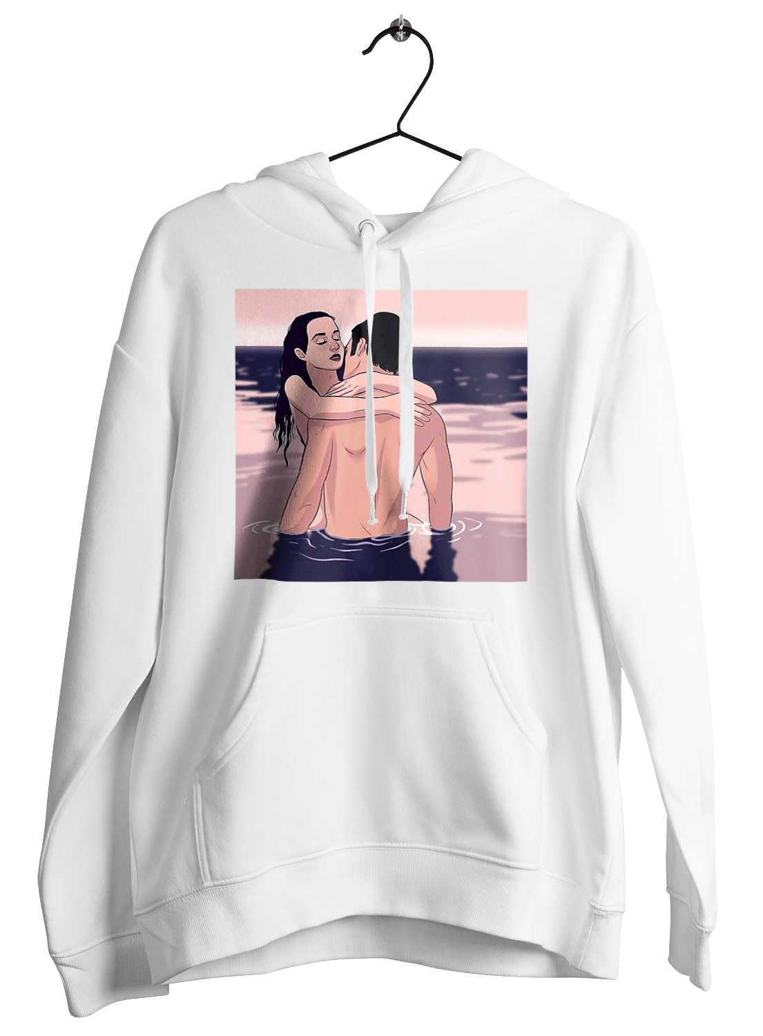 Couple Hugging In The River