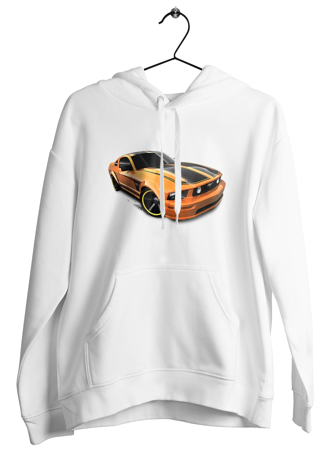 Orange, high speed car