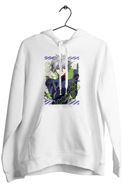 Чоловіче худі з принтом "Євангеліон Каору". Kaworu, kaworu nagisa, neon genesis evangelion, nerv, аніме, єва, євангеліон, каору, каору наґіса, манга. 2070702