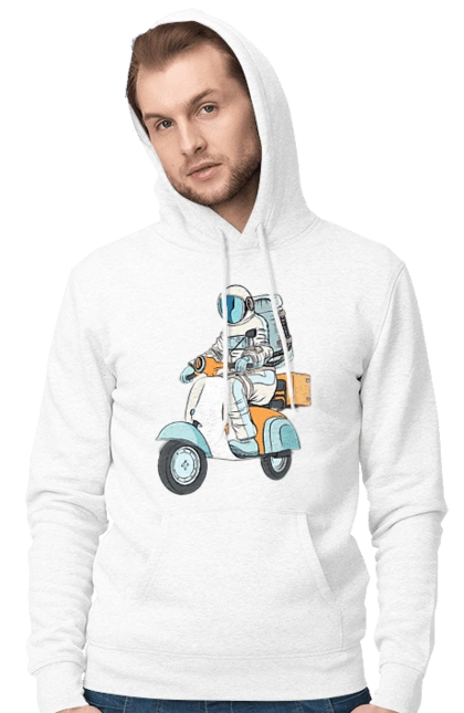 Astronaut on a motorcycle