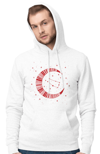 Men`s hoodie with prints Gemini. Constellation, gemini, horoscope, sign, twins, zodiac, zodiac sign. 2070702