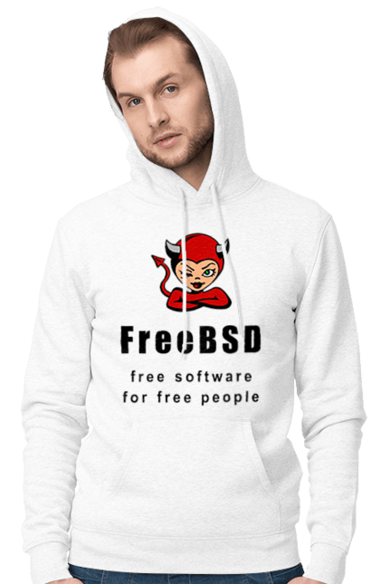 Чоловіче худі з принтом "Freebsd Для Вільних". Bsd, freebsd, unix, адміністратор, айті, айтішник, безкоштовна, безкоштовно, бестія, вільна, демон, демонесса, доступність, незалежність, операційна система, ос, програміст, програмне забезпечення, свобода, сисадмін, система, системний адміністратор, софт, текст, червоний, чорний. 2070702