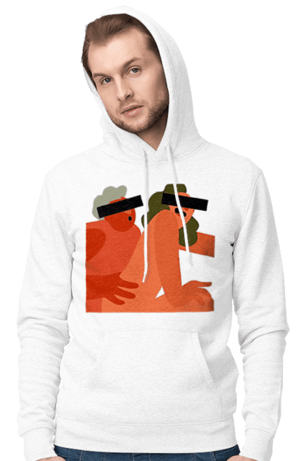 Чоловіче худі з принтом "Кохання та прихована камера". Prikol, smex, гумор, дружба, жуйка, любов, мир, нас не впізнають, прихована камера, секс. 2070702