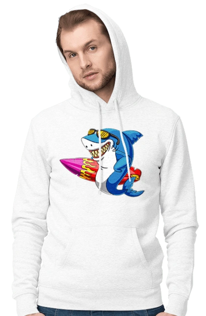 Shark With Glasses Surfing