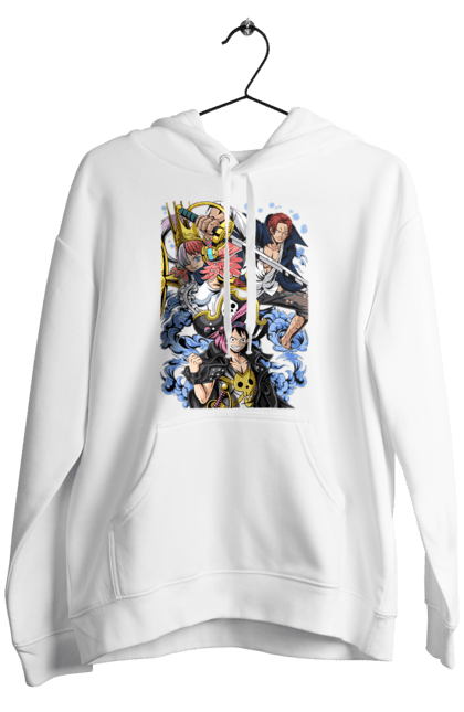 Men's hoodie with prints One Piece Luffy. Anime, luffy, manga, monkey de luffy, one piece, pirates. 2070702