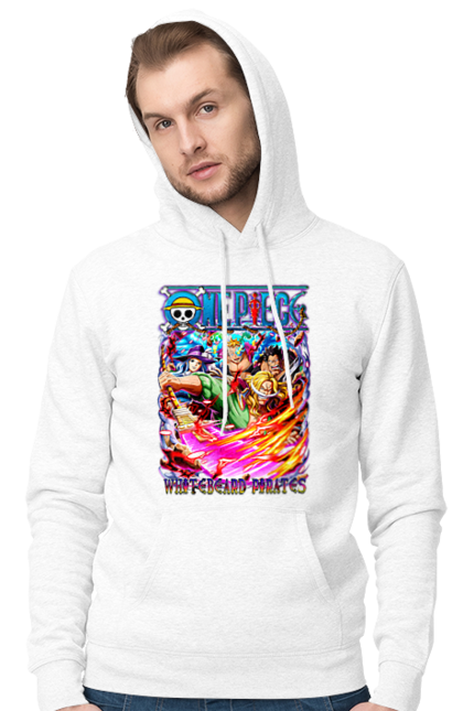 Men's hoodie with prints One Piece Edward Newgate. Anime, edward newgate, manga, one piece, straw hat pirates, whitebeard. 2070702