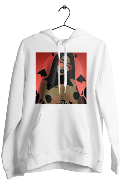 Чоловіче худі з принтом "Диявол З Цицьками". Гола, диявол, сиськи. 2070702