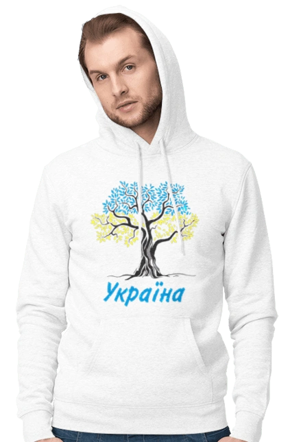 Blue yellow tree Ukraine