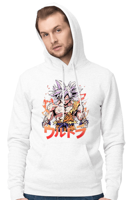 Men's hoodie with prints Dragon Ball Son Goku. Anime, dragon ball, goku, manga, son goku, tv series. 2070702