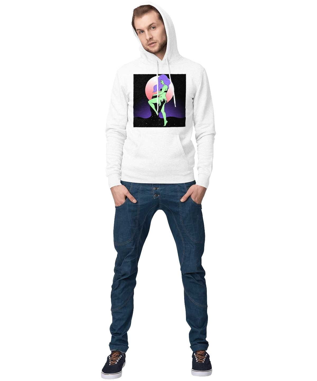 Green Girl And The Moon