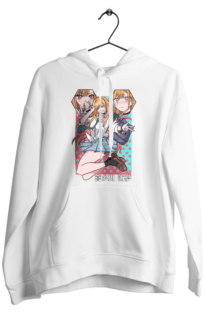 Men's hoodie with prints My Dress Up Darling. Anime, gyaru, manga, marin kitagawa, marine, my dress-up darling, porcelain doll. 2070702