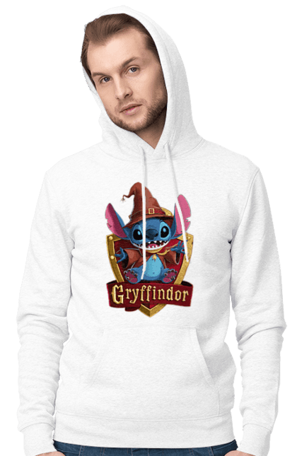 Чоловіче худі з принтом "Стіч Ґрифіндор". Gryffindor, harry potter, hogwarts, stich, гаррі поттер, грифіндор, стіч, факультет, франшиза, хогвартс. 2070702