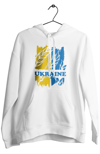 Men`s hoodie with prints Ukraine ears of wheat. Ears of wheat, symbol of ukraine, ukraine, ukrainian symbols. 2070702