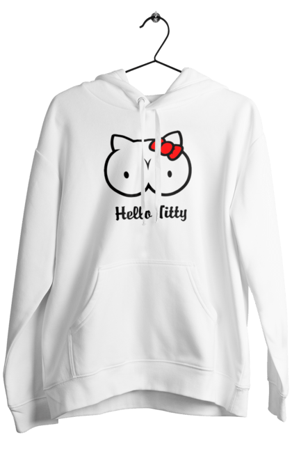 Чоловіче худі з принтом "Hello Kitty". Hello, hello kitty, kitty, дорослі, краса. 2070702