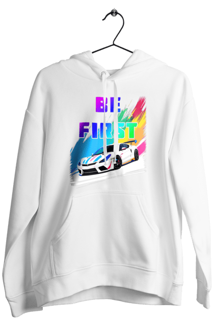 Чоловіче худі з принтом "Гонка". Автомобільний, гонка, спортивна машина, спортивний автомобіль. 2070702
