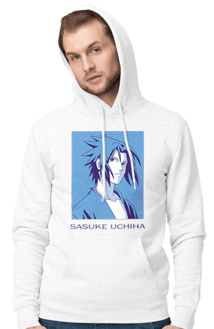 Чоловіче худі з принтом "Наруто Саске Учіха". Naruto, sasuke, sasuke uchiha, аніме, команда 7, команда номер 7, манга, наруто, саске, саске учіха. 2070702