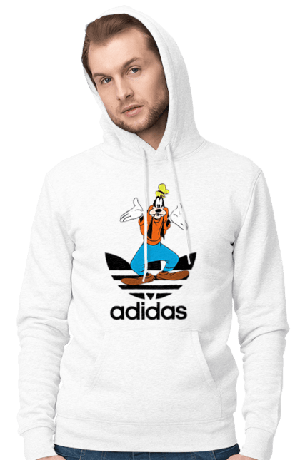 Чоловіче худі з принтом "Adidas Гуфі". Adidas, goofy, адідас, гуфі, мультсеріал, мультфільм, пес, собака. 2070702