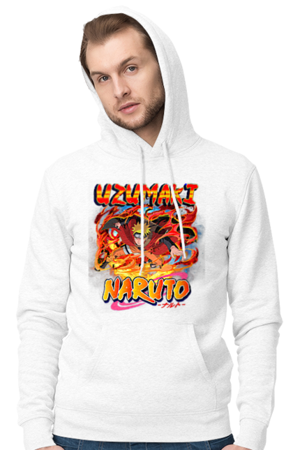 Men's hoodie with prints Naruto. Anime, character, manga, naruto, ninja, tv series. 2070702