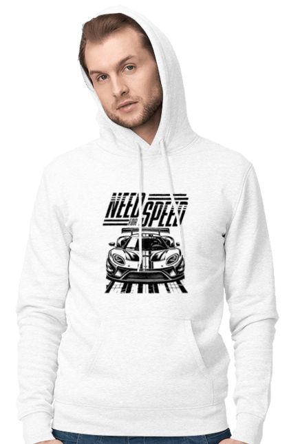 Чоловіче худі з принтом "Жага швидкості". Відео ігри, гонки, ігри, комп ютерні ігри, машини, симулятори, швидкість. 2070702