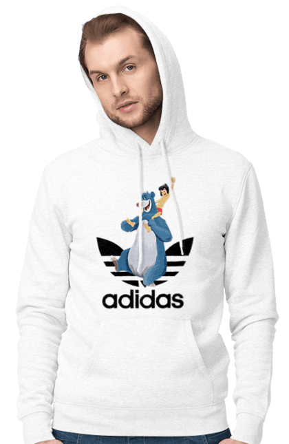 Чоловіче худі з принтом "Adidas Мауглі". Adidas, mowgli, адідас, книга, книга джунглів, мауглі, мультфільм. 2070702