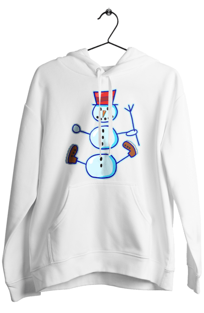Чоловіче худі з принтом "Сніговик". 2022, зима, настрій, новий рік, новорічний, радість, різдво, святкування, свято, сезон, сніг, сніговик, снігопад, холод, холодний. ART принт на футболках