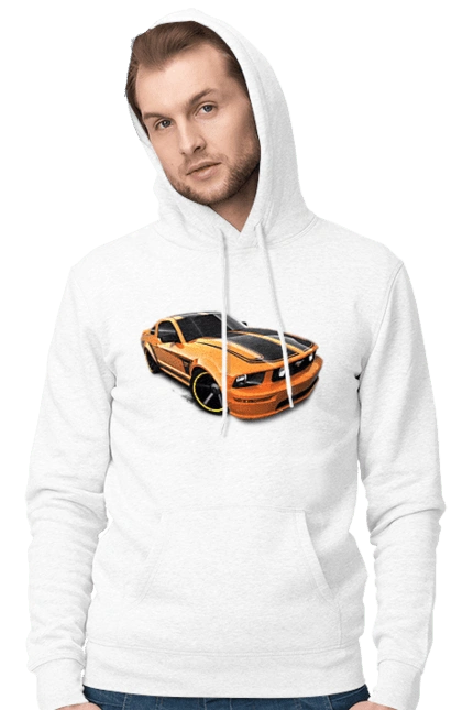 Orange, high speed car