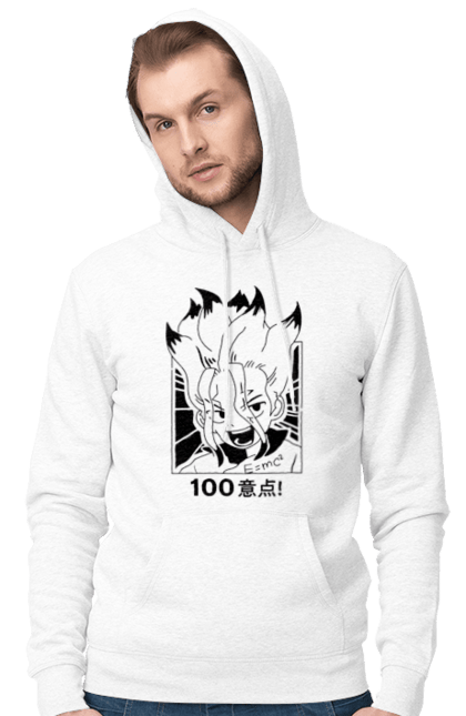 Men's hoodie with prints Dr. Stone Senku. Anime, dr. stone, ishigami, manga, senku, senku ishigami. 2070702