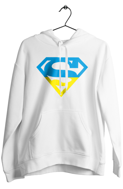 Men`s hoodie with prints Ukraine super. Super, symbolism, ukraine. 2070702