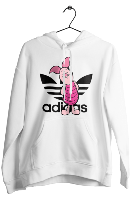 Чоловіче худі з принтом "Adidas П'ятачок". Adidas, piglet, адідас, вінні пух, мультфільм, п ятачок, п`ятачок, пятачок. 2070702